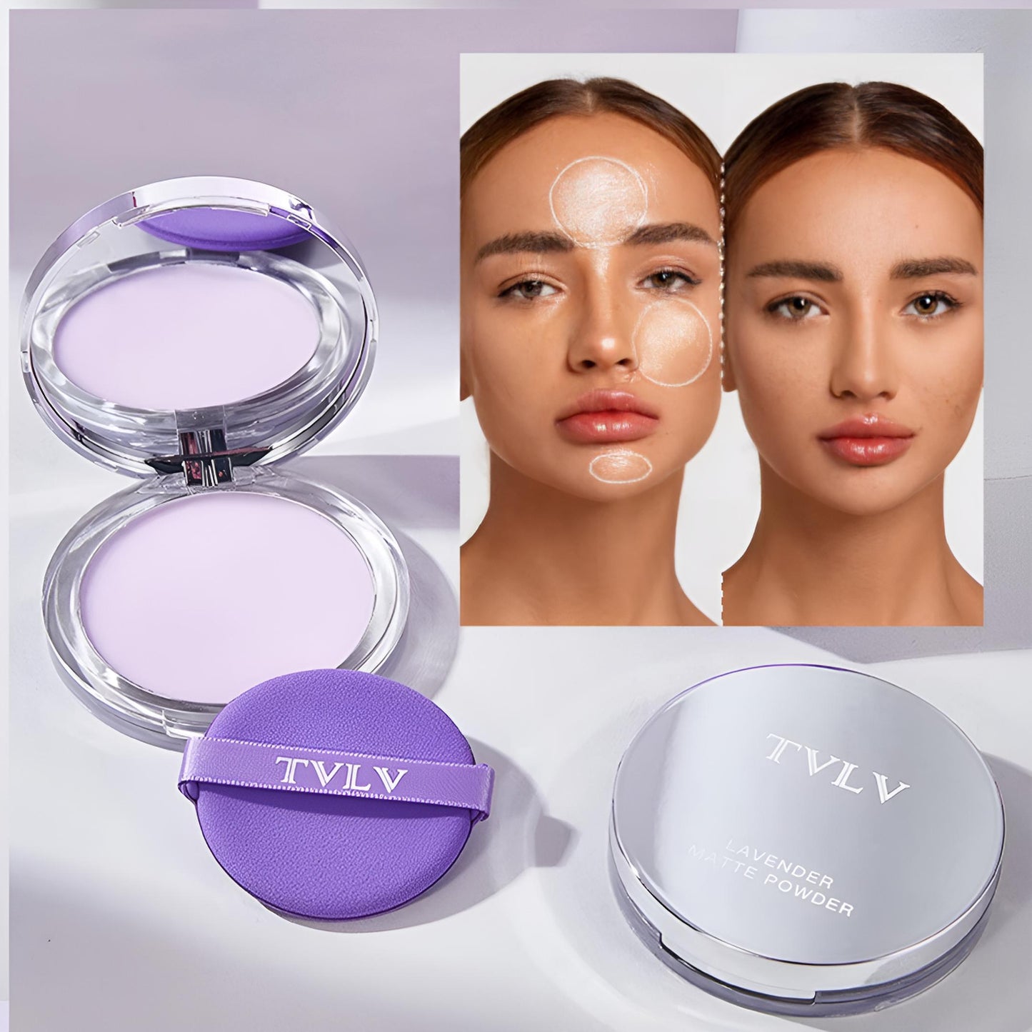 TVLV - Pó facial à prova d'água - Longa duração